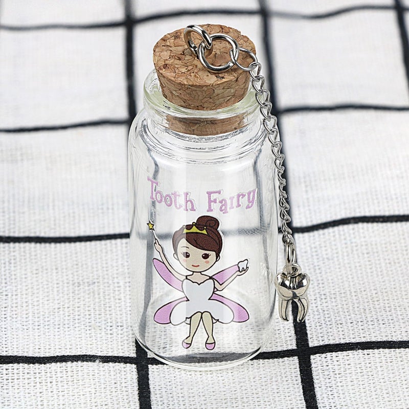 Malihome Beautiful Tooth Box, Glass Tooth Holders for Lost Teeth, Keepsake for Kids - Image 1